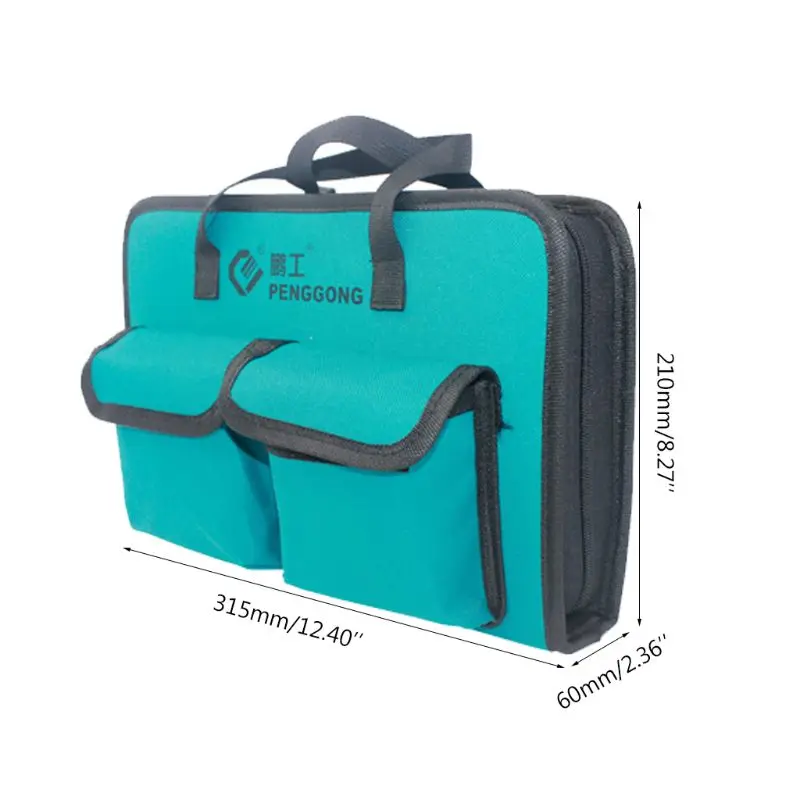 

China Hot Sale Hardware Toolkit Handbag Waterproof Oxford Cloth Multi Organize Pockets Tools Pouch For Electrician Worker