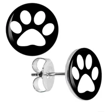 Серьги-гвоздики белый логотип в виде лапы из нержавеющей стали серьги-гвоздики Cheaters серьги Унисекс 8 мм 10 мм AW5252