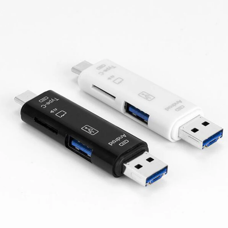 Универсальный 5 в 1 мини SD OTG кабель для передачи данных конвертер Micro USB-Type C памяти Micro SD TF ноутбук ПК смартфон для samsung huawei