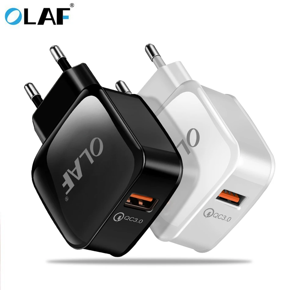 

USB Charger Quick Charge 3.0 18W Qualcomm QC 3.0 Fast charger USB portable Mobile Phone Charger For iPhone Samsung Xiaomi Huawei