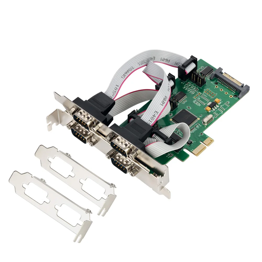 IOCREST 4 Port rs 232 to Pcie controller card 4 DB 9 serial rs232 ports pcie controller card