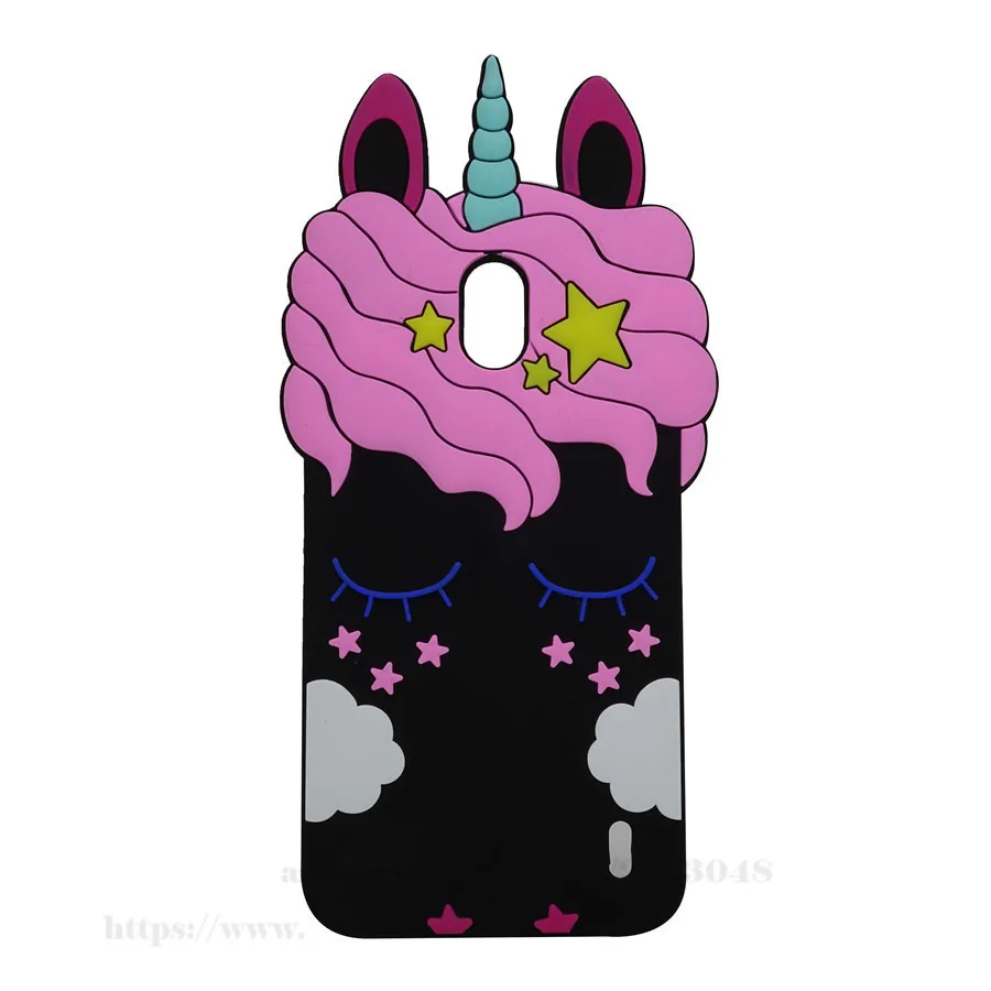

3D Silicon shy Unicorn Cartoon Phone Case For Nokia 2 Case For Nokia2 Case 5.0" Case Cover For Nokia 2 Shell Cover