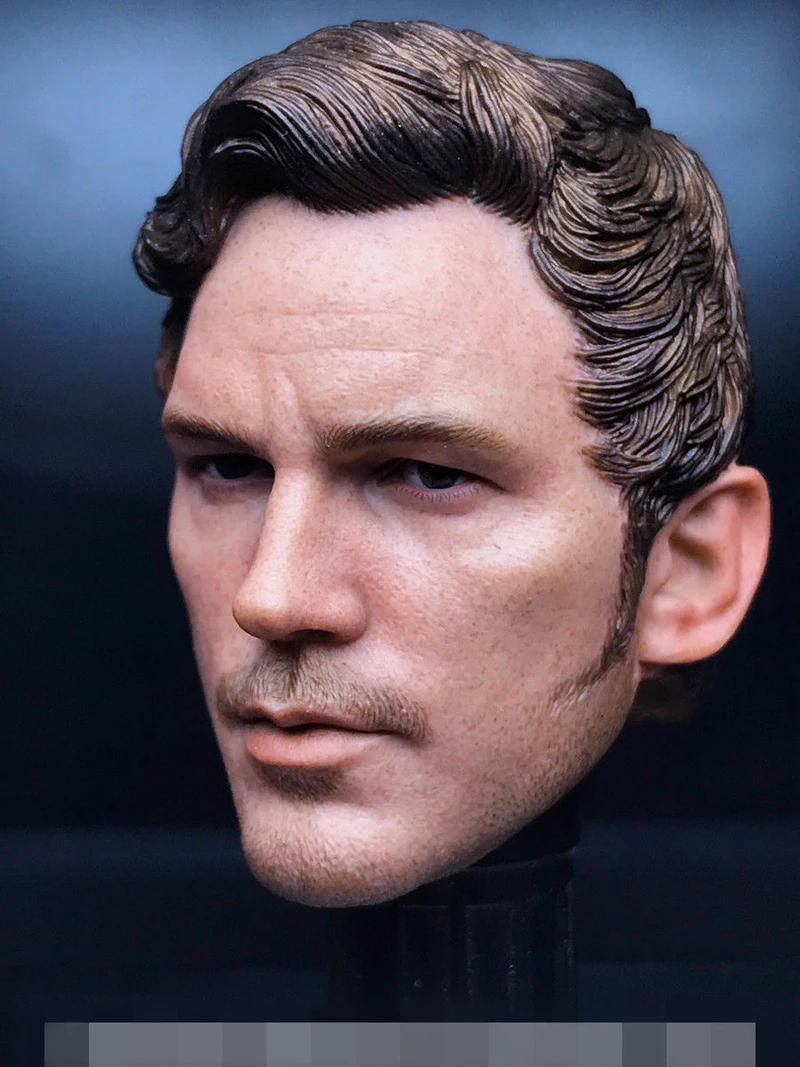 Пользовательский 1:6 весы вырезанная Мужская голова Star-Lord 2,0 Крис Пратт головы модель подходит 1" фигурка для тела части для игрушек