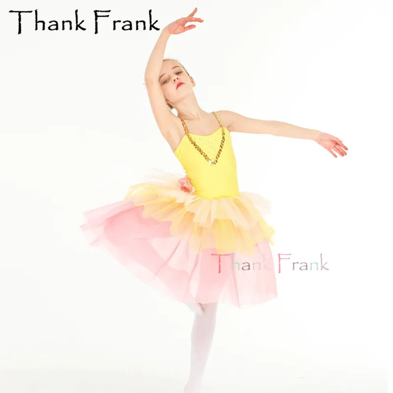 

Girls Sequin Camisole Ballet Dress For Children Flower Dance Clothing Adult Romantic Ballet Costumes Women Leotard Dancewear