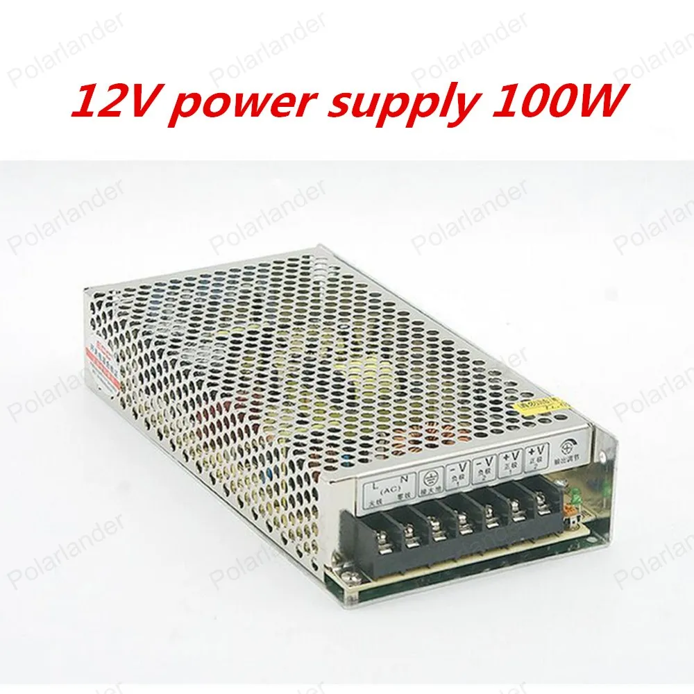 12 V 8.3A 100 W импульсный источник питания драйвера светодиодный свет полосы Дисплей AC110V/220 vfactory Сделано в Китае