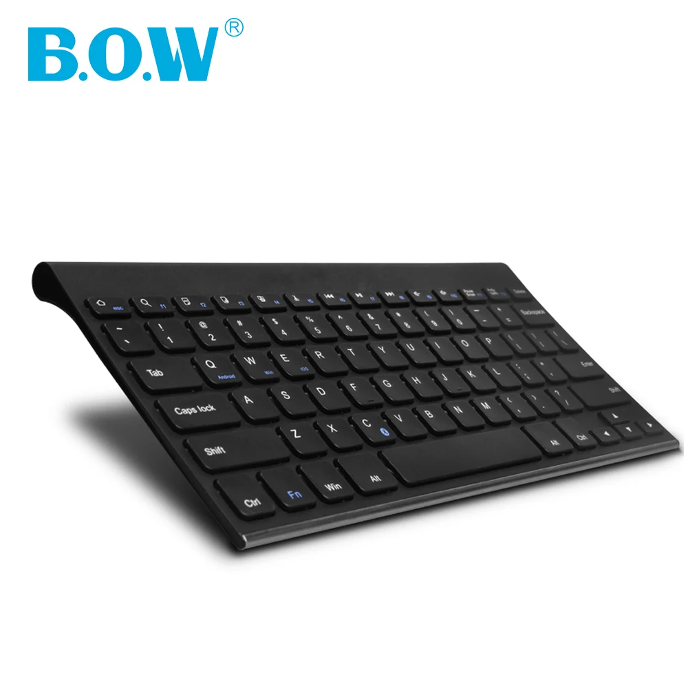 B O W Bluetooth Keyboard Stainless Steel Universal Portable Wireless Keyboard for font b Smartphone b