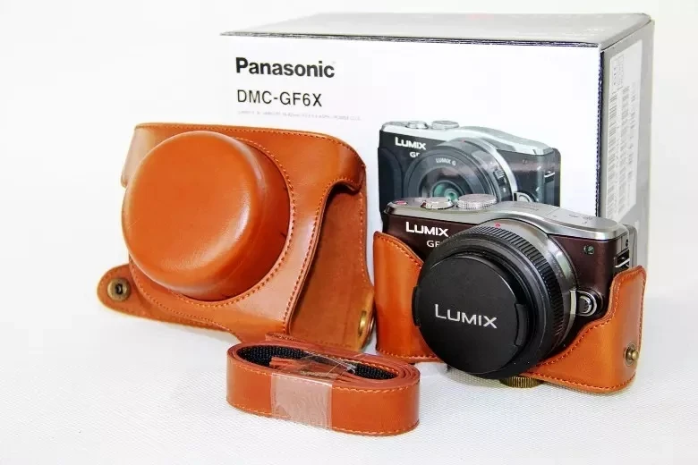 PU Leather font b Camera b font Bag Case For Panasonic GF3 GF5 GF6 DSLR font