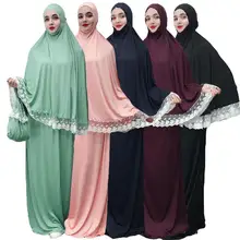 2 шт. abaya Robe Femme Рамадан мусульманское платье хиджаб Турция Кафтан Дубай женщины кафтан молитва Исламская одежда Ближний Восток Рамадан