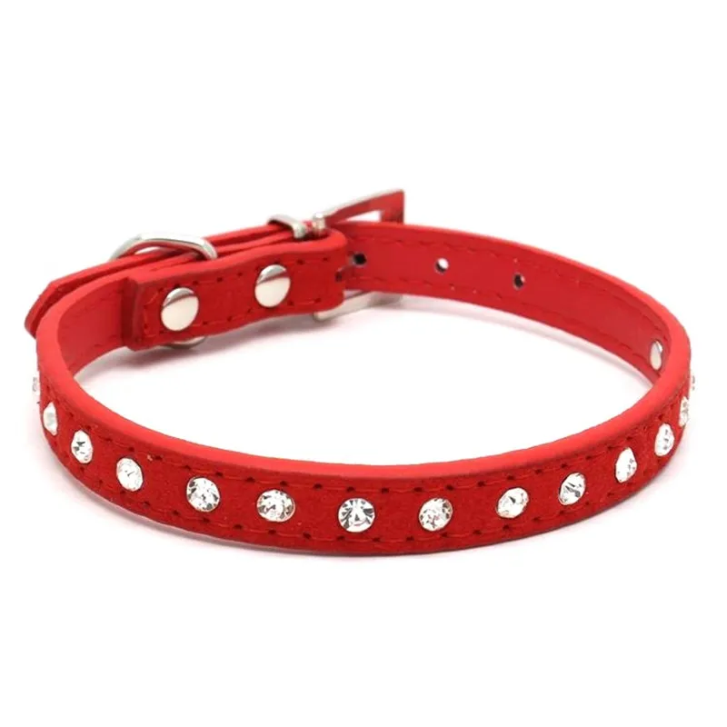 

Traumdeutung Small Cats Collars Pets Kitten Accessories Necklace For Dogs Collar Leather Chihuahua Puppy collier pour chat