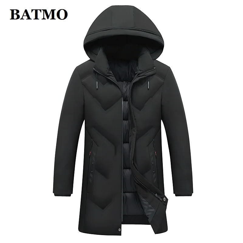 BATMO Новое поступление зимние высококачественные мужские парки с капюшоном, мужские куртки с капюшоном, большие размеры 1988