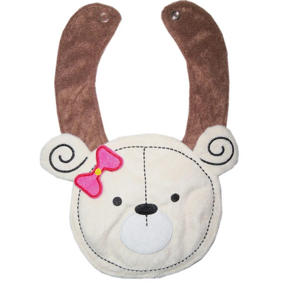 

Newborn Baby bear Bibs Kids Animal Toddler Cartoon Saliva Towel Lunch Bib Baberos Infant Waterproof Neckerchief Bandana @30