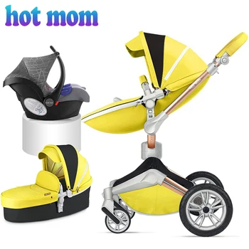 

2018 Baby stroller Hot Mom 360 3in1 (stroller and car seat) excellent reviews, analogue mima xari. Stroller with free delivery