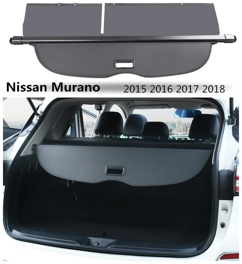 

For Murano 2015 2016 2017 2018 2019 Rear Trunk Security Shield Cargo Cover High Qualit Auto Accessories Black Beige