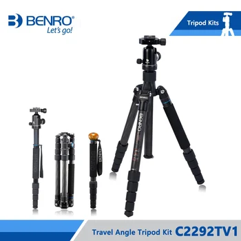 

Benro C2292TV1 Tripod Carbon Fiber Tripods Flexible Monopod For Camera V1 Ball Head Max Loading 14kg DHL Free Shipping