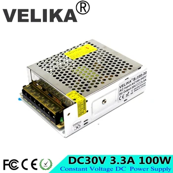 

Power Supply dc30V 3.3A 100W Switching power Adapters LED Lighting transformers 110V 220V AC to dc SMPS With CNC Electrical CCTV