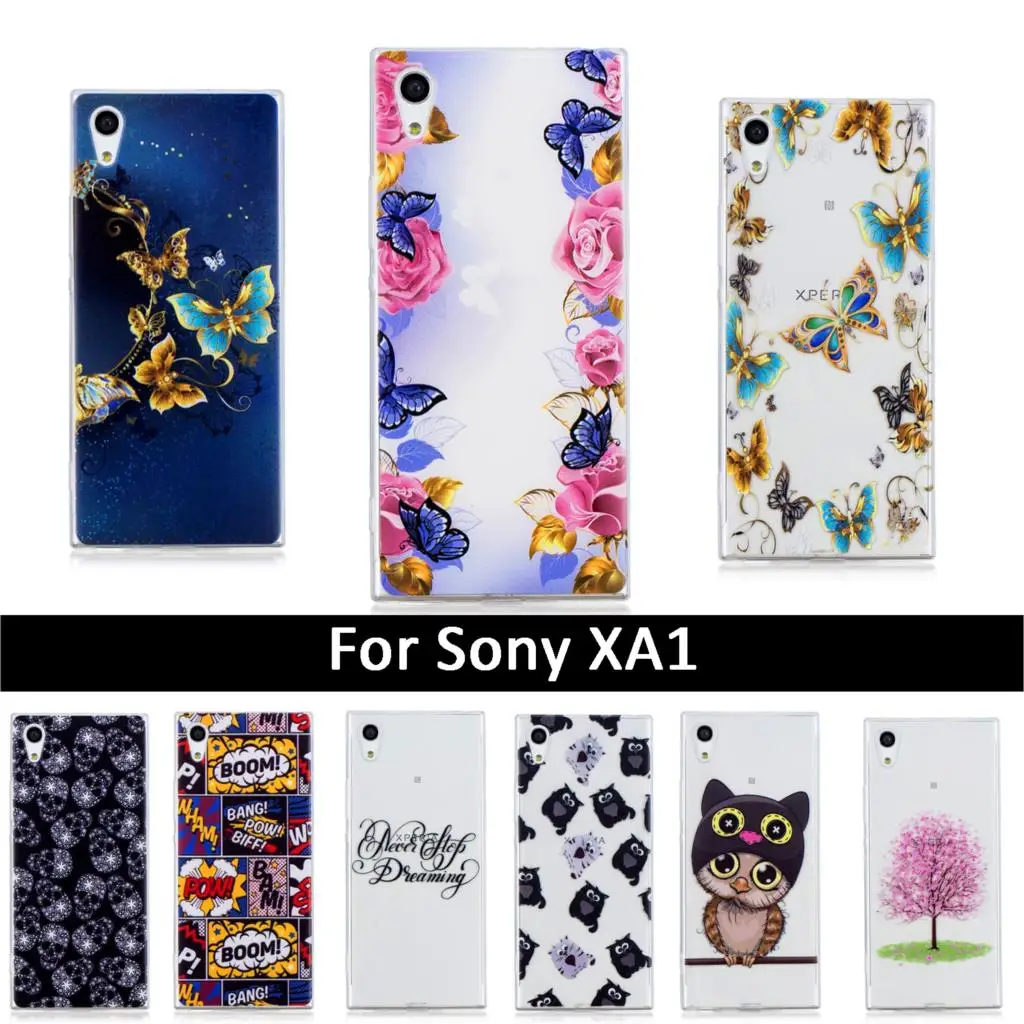 Роскошные красивые чехлы для Sony Xperia XA1 G3121 G3112 G3125 G3116 G3123 мягкий силиконовый чехол