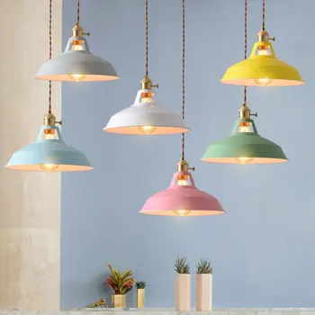 

Modern Pendant Ceiling Lamps LED Hanglamp Colorful Hanging Light Fixtures Pendant Lights for Home Restaurant Kitchen Loft MY