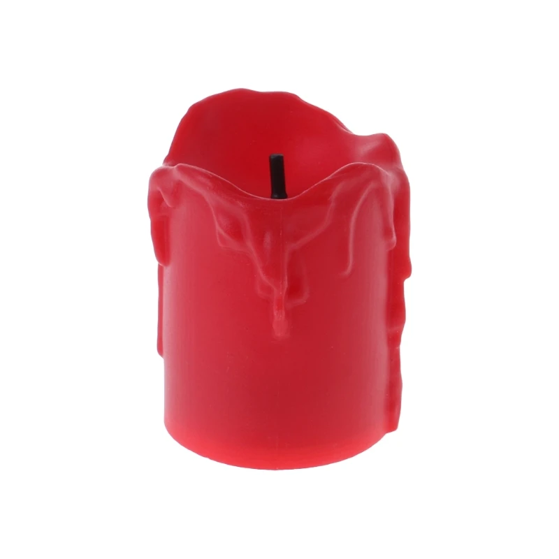 Беспламенный светодиодный Электрический мерцающий чайный светильник свечи Свадебные Рождественские украшения - Цвет: Red