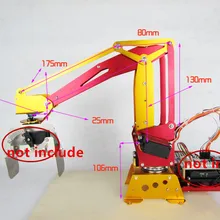 4 степень свободы манипулятора четыре оси робота алюминиевого сплава, чтобы DIY