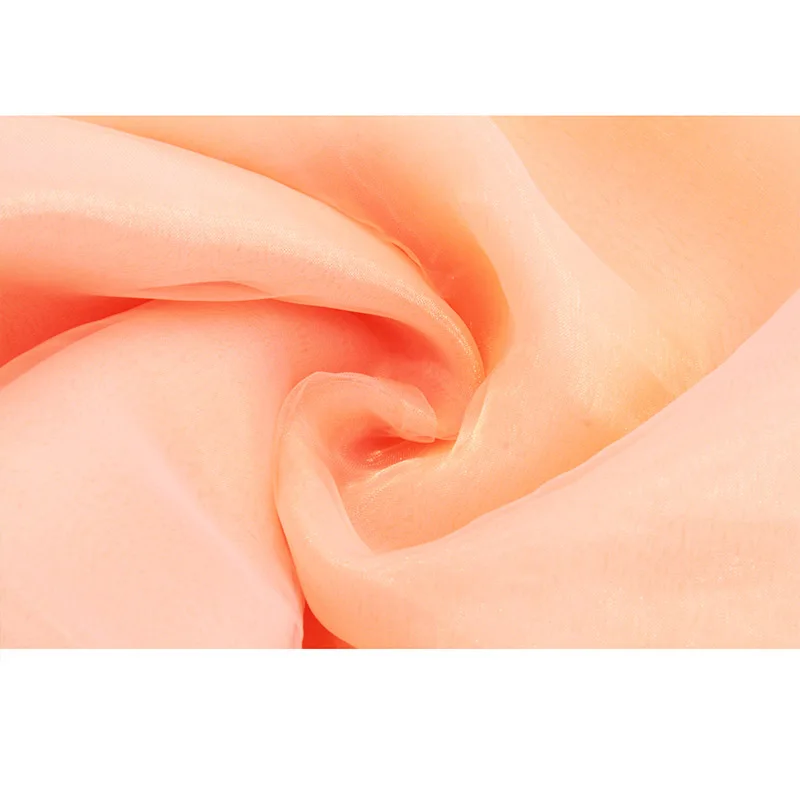 10 м* 1,35 м персиковый цвет прозрачный Swag DIY органза Swag ткань для свадебного украшения, фон для занавесок и украшения стола - Цвет: Peach