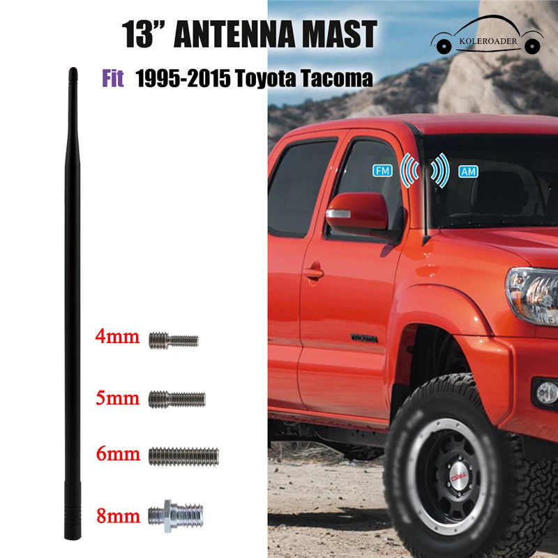 Автомобильная антенна KOLEROADER 13 дюймов AM FM для Toyota Tacoma Pickup 1995-2015 усилитель сигнала