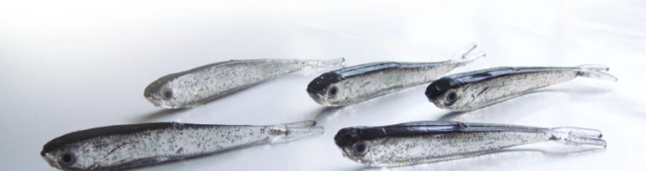 YINGTOUMAN 10PCS/LOT 75 mm 2.35 g Gray Soft Bait Imitation Freshwater Sea Water Universal Swimming Posture Realistic Lure | Спорт и