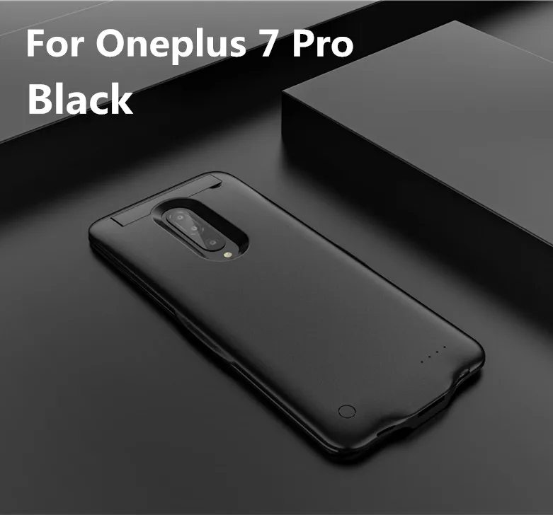 NTSPACE 6800 мАч зарядное устройство чехол s для Oneplus 7 Портативный внешний аккумулятор зарядный чехол для Oneplus 7 Pro противоударный чехол для батареи - Цвет: Black for 7 Pro