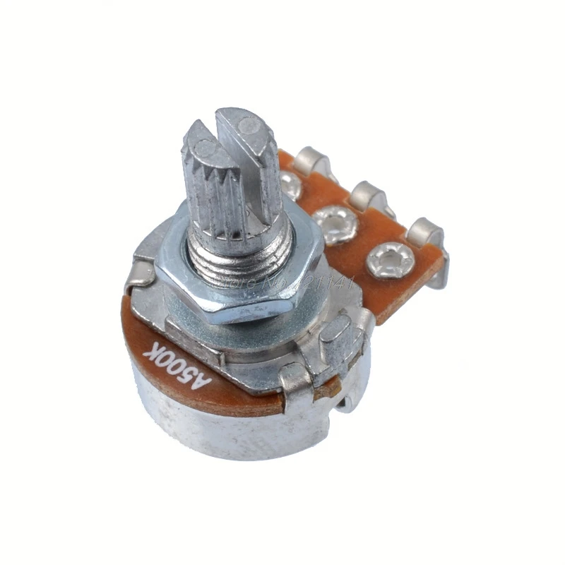 

A500K Split Shaft Pots Potentiometer Guitar Audio Tone Guitar Parts Switch Knob Dropship
