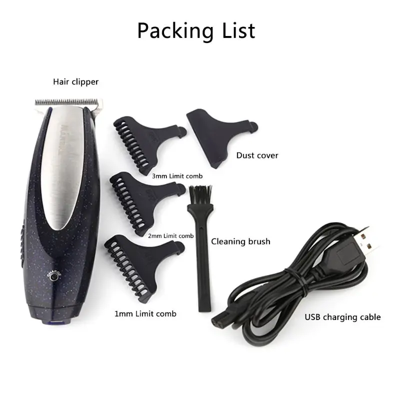 

Multifunction USB Electric Hair Clipper Rechargeable Adult profession Hair Trimmer Silent Shaver Oil Head Scissors Cordless