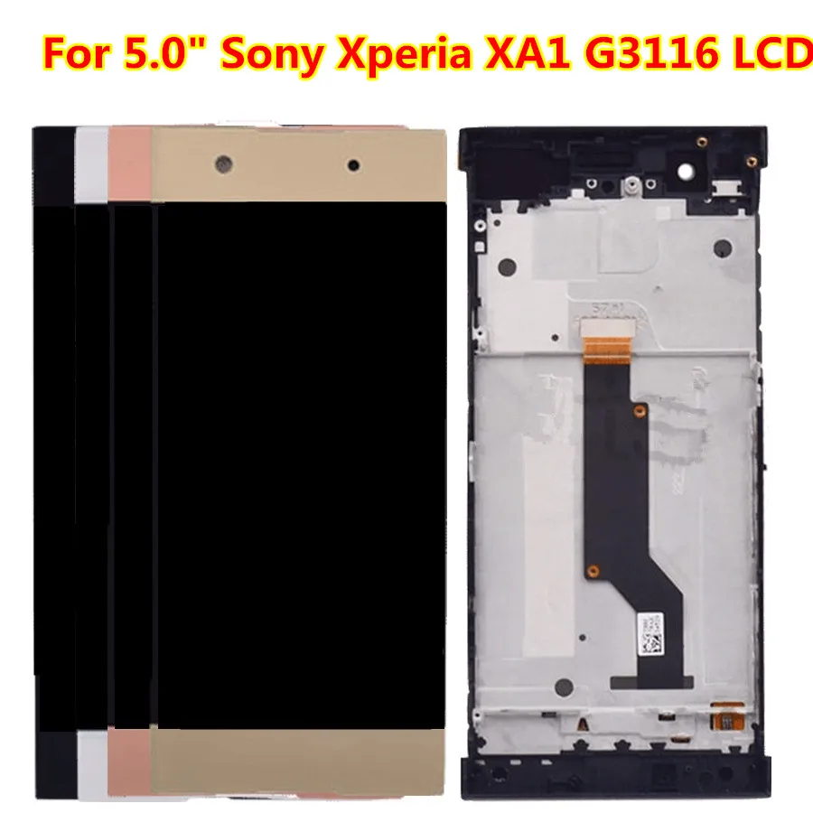 Для sony Xperia XA1 G3121 G3123 G3125 G3112 ЖК-экран с сенсорным стеклом дигитайзер сборка Замена