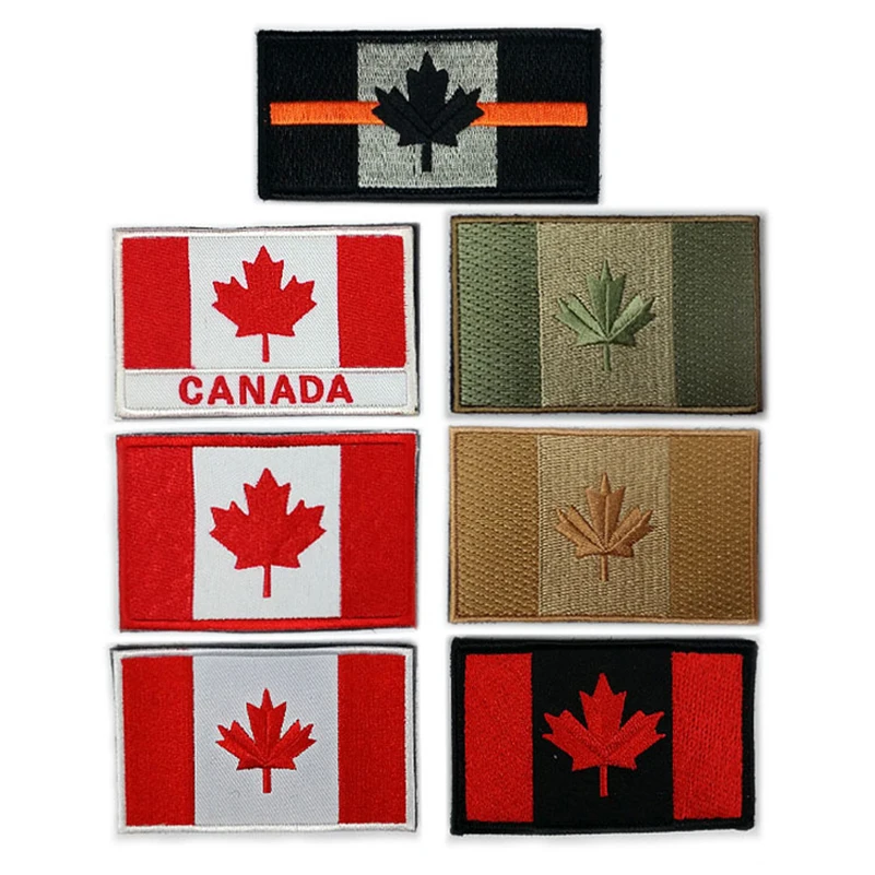 CANADA CANADIAN NATIONAL FLAG Sew on Patch Free Postage