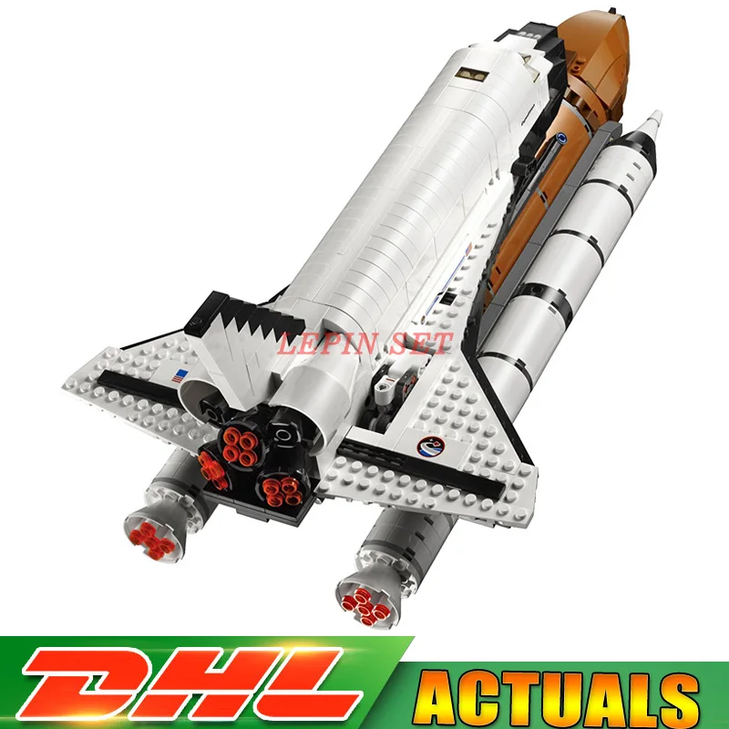 

2018 IN STOCK DHL 1230Pcs 16014 Out of Print Shtttle Expedition Spaceship 10231 Lepin Buliding Blocks Bricks Educational Toys