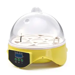 Мини 7 яйцо инкубатор для домашней птицы для инкубаторов брудеров цифровой температура инкубатор куриный Утка Птица голубь AU