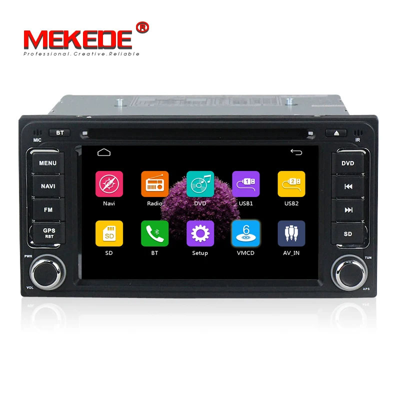 Flash Deal capacitive screen 2 DIN Car DVD GPS for Toyota Terios Old Corolla Camry Prado RAV4 Universal radio RDS 1080p free shipping +map 1