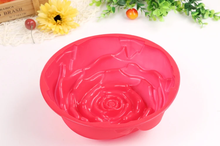 Форма для торта в виде Розы большого размера, силиконовая форма для торта в виде цветка для выпечки, одобренные FDA инструменты для торта