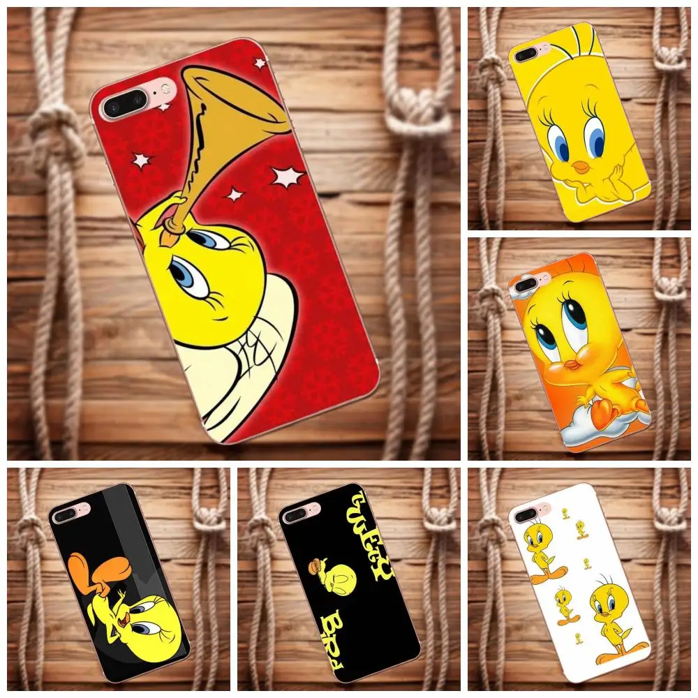 Vvcqod Soft Cell Case For Galaxy Alpha Core Prime Note 4 5 8 S3 S4 S5 S6 S7 S8 S9 mini edge Plus Cute Tweety Cartoon | Мобильные