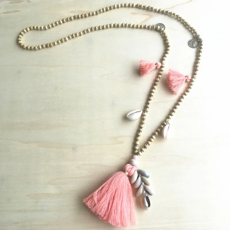 Dongmu-Jewelry-2018-Bohemian-New-Shell-Fringe-Long-Necklace-Wooden-Beads-Fashion-Women-Accessories-Summer-7 (3)