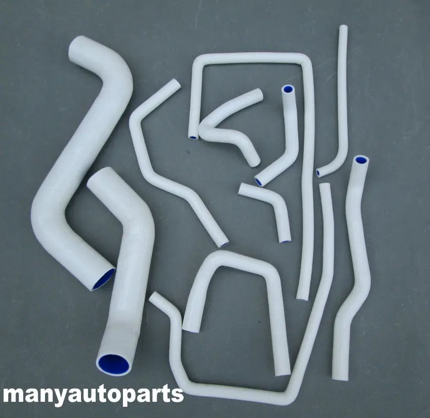 

FOR SUBARU IMPREZA WRX/STI GDA/GDB EJ207 02-07 SILICONE RADIATOR&HEATER HOSE KIT WHITE