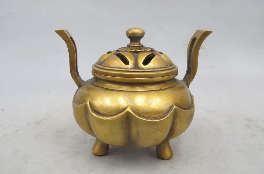 

Marked Chinese Bronze Copper Buddhism Temple Incense Burner Censer