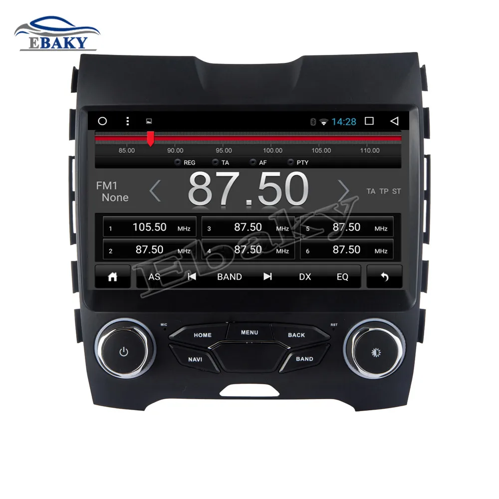 Perfect NaviTopia 9inch Octa Core Android 7.1 8.1 Car DVD GPS Navigation for Ford EDGE 2015 Auto Multimedia Radio Stereo 5