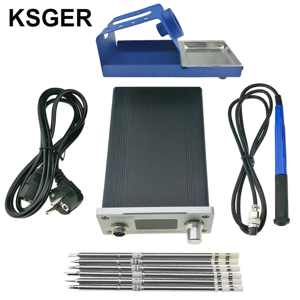 Электрический паяльник KSGER STM32 OLED V2.1S DIY T12 паяльная станция FX9501 сплав ручка для