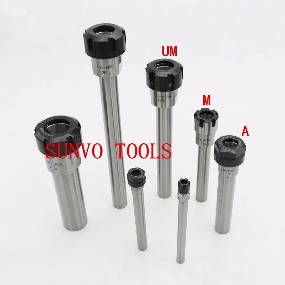 C6 C8 Collet Chuck Holder Extension Straight Shank 150mm For Er16