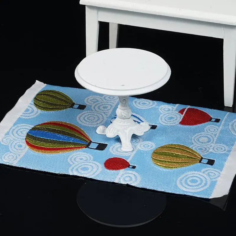 

Cartoon Pattern 1/12 Doll House Turkish Carpet Dollhouse Miniatures 1:12 Accessories Carpet Rayon Thread Cartoon Mini Carpet