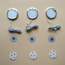 Светодиодный светильник 12 В с датчиком движения, ИК-лампа для шкафа, для кухонного шкафа, ночные лампы, шайба, счетчик, шкаф, круглая полка, светильник ing