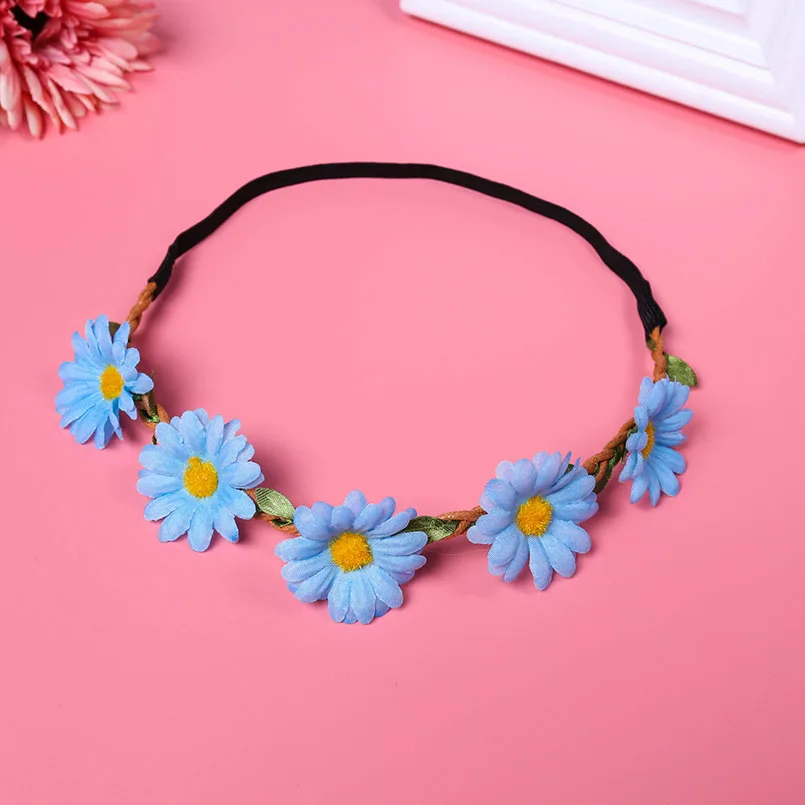 flower garland style 3-blue