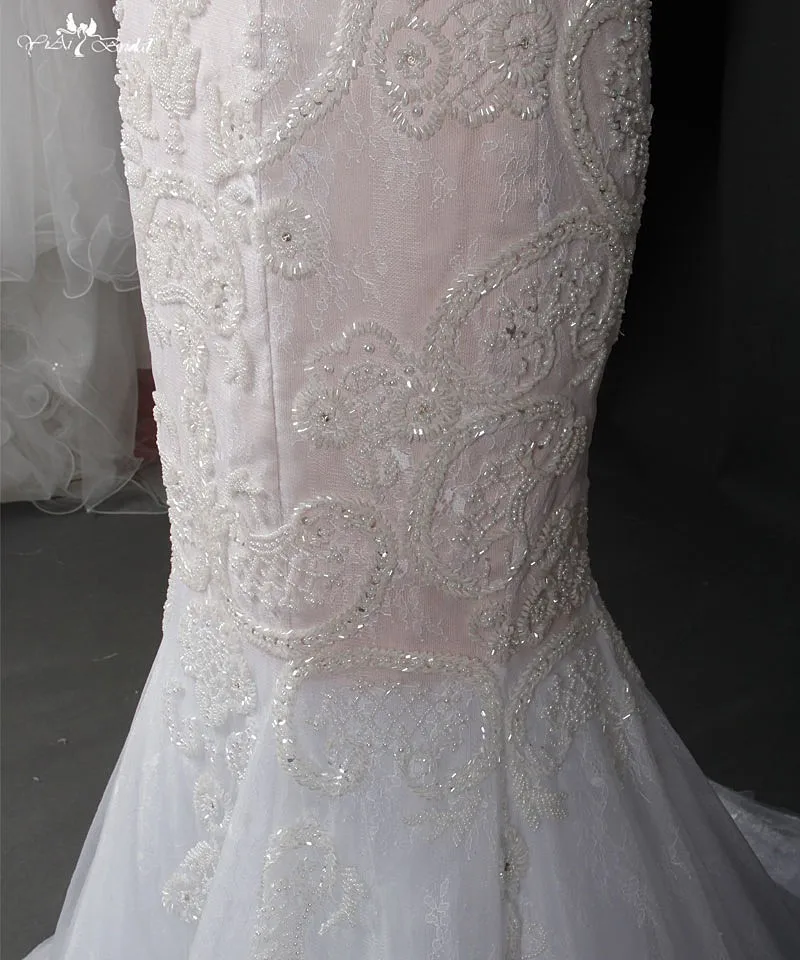 RSW770 Luxury Detachable Skirt Wedding Dresses Mermaid Long Train (2)