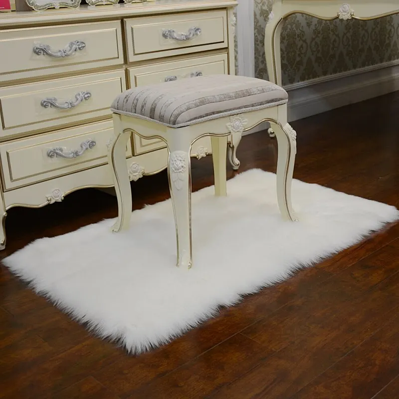 Высокое качество Имитация шерсти ковер на диван подушка плавающее окно длинный лохматый ковер для волос гостиная спальня tapetes чайный коврик для стола