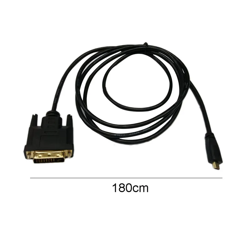 

Micro HDMI Male to DVI 24 + 1 Micro HDMI to DVI Portable mini size plug and play anti-wear strong flexibility high quality