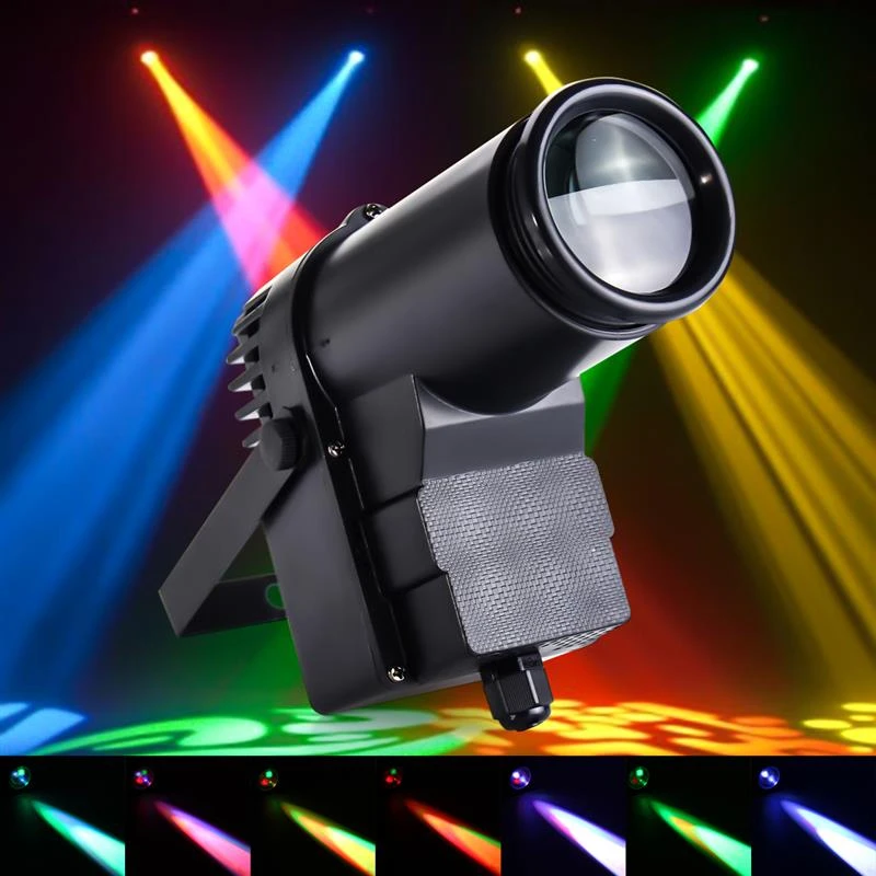 

NDTUSMZ LED Stage Light 15W DMX RGBW Beam Spotlight Light 6CH Professional Disco KTV Party DJ Stage Lighting Effect AC110-240V