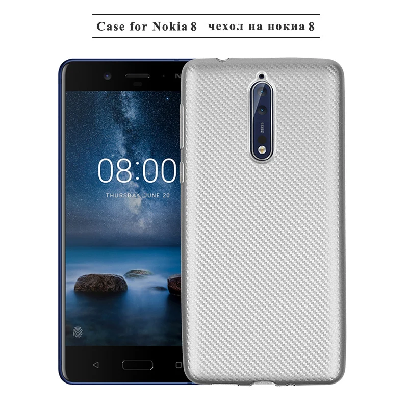carbon fiber silicone case nokia 8 (6)